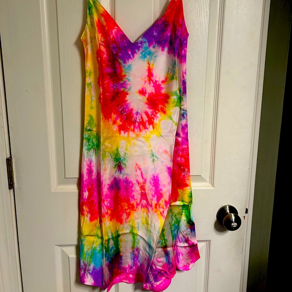Dannijo size small tie-dye slip dress. New without tags. Received as a gift